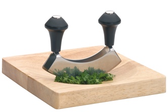 Sekáček na bylinky s dřevěným prkénkem