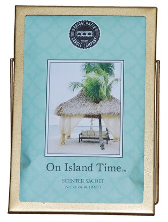 Kovový rámeček na vonné sáčky zlatý