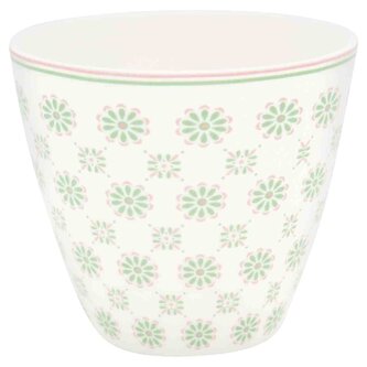 Porcelánový hrnek na latté Mila White