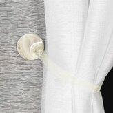Dekorační ozdobná spona na závěsy s magnetem MARLENA krémová,  O 4 cm Mybesthome