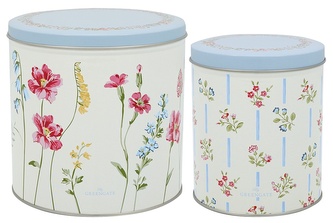 Sada plechových dóz Elwin White