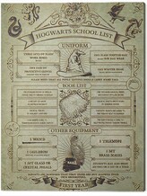 Obraz na plátně Harry Potter - Hogwarts School List, 2 - 60×80 cm