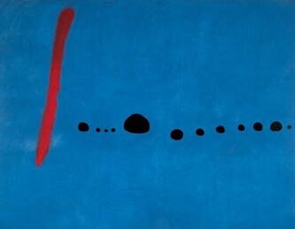 Umělecký tisk Modrá II, Joan Miró, 80 × 60 cm
