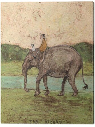 Obraz na plátně Sam Toft - Two Riders, 2 - 30×40 cm