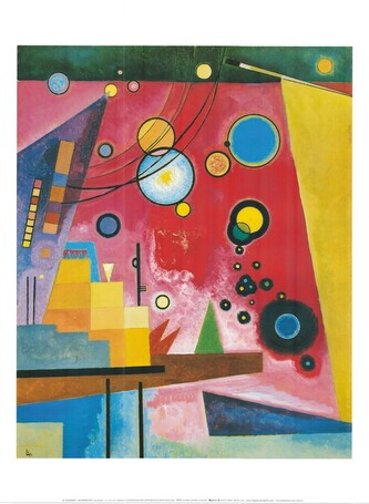 Umělecký tisk Hustá Červená - Heavy Red, Vasilij Kandinsky, 60 × 80 cm