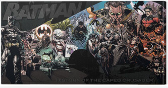 Obraz na plátně Batman - History of the Caped Crusader, 2 - 100×50 cm