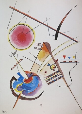 Umělecký tisk Akvarel, Kandinsky, 60 × 90 cm