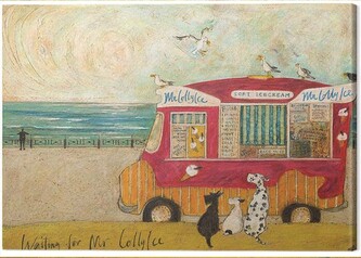 Obraz na plátně Sam Toft - Waiting For Mr Lollyice, 2 cm - 30×40 cm