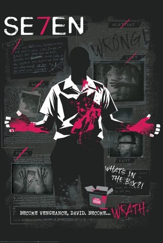 Plakát, Obraz - Se7en - What's in the box?, 61 × 91.5 cm