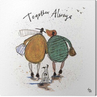 Obraz na plátně Sam Toft - Together Always, 2 cm - 30×30 cm