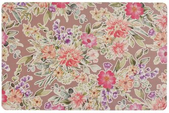 Prostírání Flowers hnědé