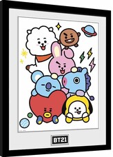 Obraz na zeď - BT21 - Characters Stack, 34 × 44.2 cm