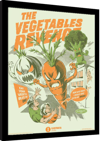 Obraz na zeď - Ilustrata - The Vegetables Revenge, 34.3 × 44.5 cm