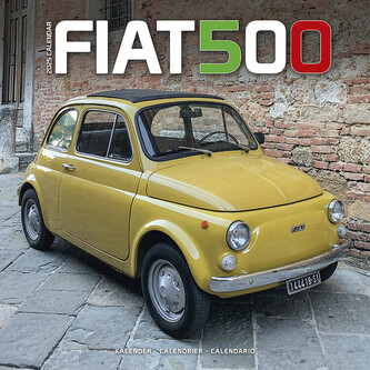 Kalendář 2025 Fiat 500, 30,5 x 30,5 (30,5 x 61) cm