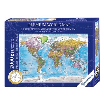 Puzzle World Map, 2000 ks