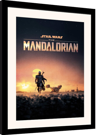 Obraz na zeď - Star Wars: The Mandalorian, 34.5 × 44.3 cm