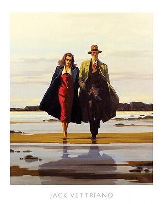 Umělecký tisk Jack Vettriano - The Road To Nowhere, 40 × 50 cm