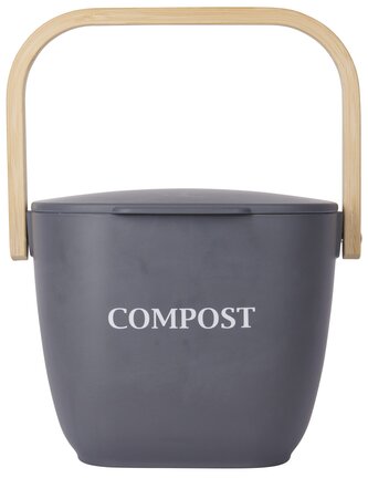 Domácí kompostér z bambusového vlákna tmavě šedý