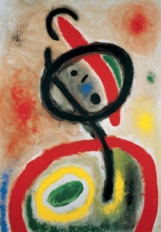 Umělecký tisk Žena III, 1965, Joan Miró, 60 × 80 cm