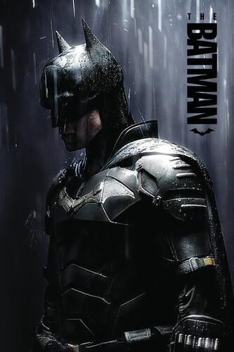 Plakát, Obraz - The Batman 2022 - Grey Rain, 61 × 91.5 cm