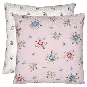 Prošívaný polštář Roberta Pale Pink 50x50
