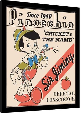 Obraz na zeď - Pinocchio - Cricket‘s The Name, 34.3 × 44.5 cm