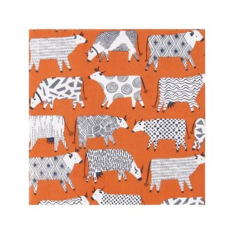 Papírové ubrousky Curious Cows