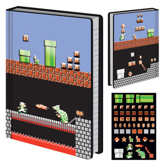 Zápisník Super Mario Bros - Level Builder, A5