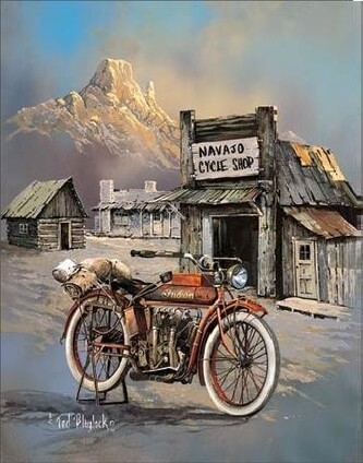 Plechová cedule BLAYLOCK - apache high speed, 32 × 41 cm