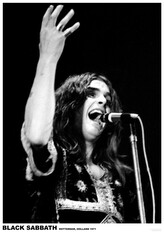 Plakát, Obraz - Black Sabbath (Ozzy Osbourne) - Rotterdam, Holland 1971, 59.4 × 84 cm