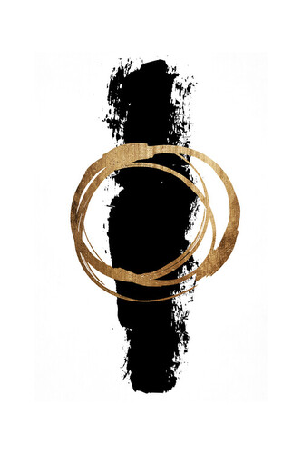 Plakát, Obraz - Kubistika - Circle and line, 40 × 60 cm