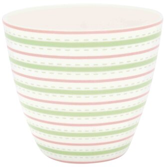 Porcelánový hrnek na latté Sari White