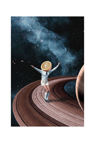 Plakát, Obraz - Maarten Léon - Jumping oranges in my head, 40 × 60 cm