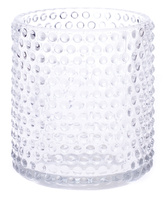 Skleněný svícen na čajovou svíčku