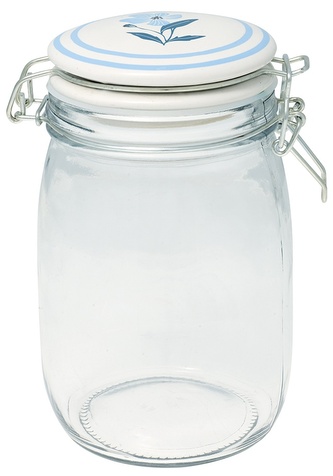 Skleněná dóza Laerke White