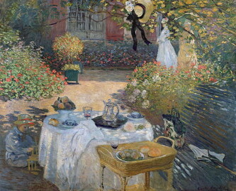 Obrazová reprodukce The Luncheon: Monet's garden at Argenteuil, c.1873, Claude Monet, 40 × 35 cm