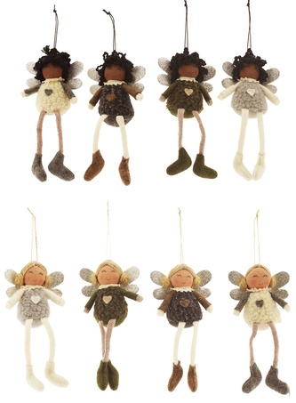 Set látkových andělů na pověšení