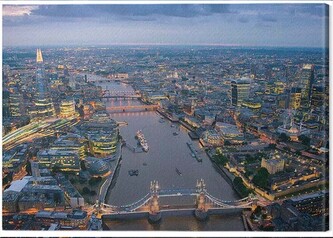 Obraz na plátně Jason Hawkes - London, 2 - 80×60 cm