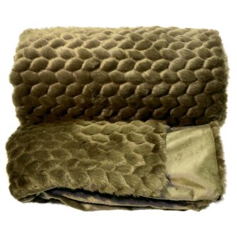 Luxusní deka Kimmie tmavě zelená