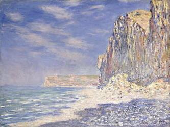 Obrazová reprodukce Cliffs near Fecamp, 1881, Monet, Claude, 40 × 30 cm