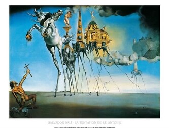 Umělecký tisk La Tentation De St.Antoine, Salvador Dalí, 120 × 90 cm