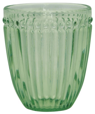 Zdobená sklenička Alice Pale Green