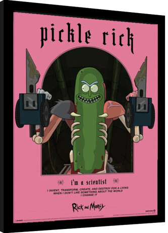 Obraz na zeď - Rick and Morty - Classrickal Pickle Rick, 34.3 × 44.5 cm