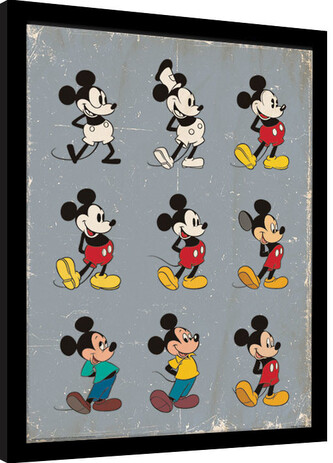 Obraz na zeď - Mickey Mouse - Evolution, 30 × 40 cm