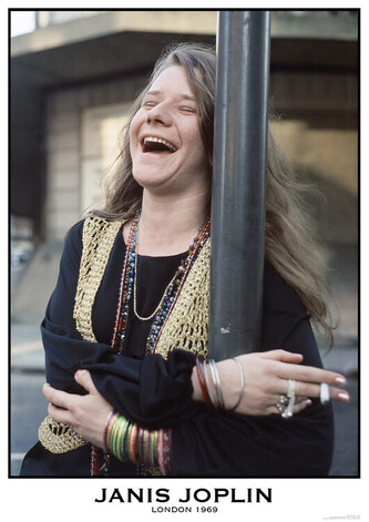 Plakát, Obraz - Janis Joplin - London 1969, 59.4 × 84 cm