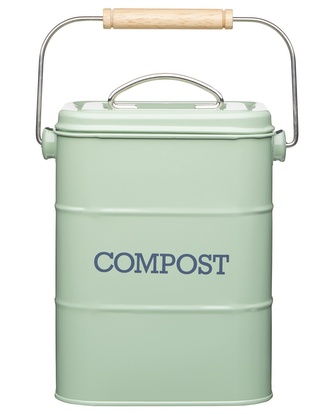 Plechový kompostér Living Nostalgia zelený 3L