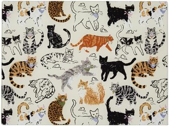 Skleněné krájecí prkénko Feline Friends