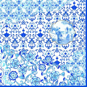 Papírový ubrousek Indigo