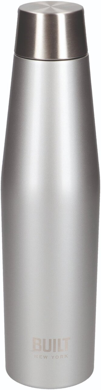 Dvouplášťová láhev Built stříbrná