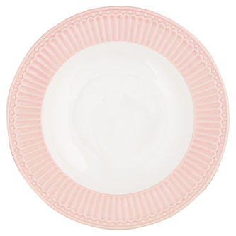 Keramický polévkový talíř Alice Pale Pink